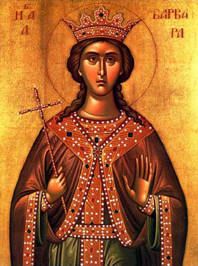 Icon depicting Saint Barbara