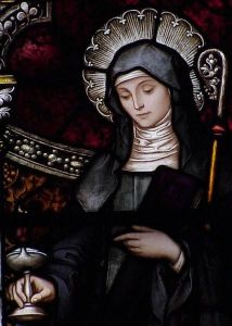 Depiction of Saint Brigid of Kildare