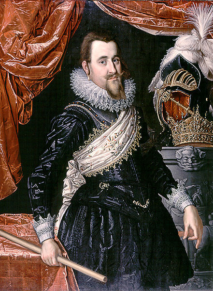 Portrait of Christian IV of Denmark by Pieter Isaacsz