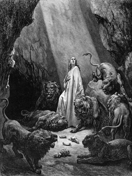 Daniel in the Den of Lions (1866) by Gustave Doré