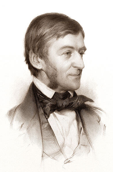 Engraving of Ralph Waldo Emerson (1878)