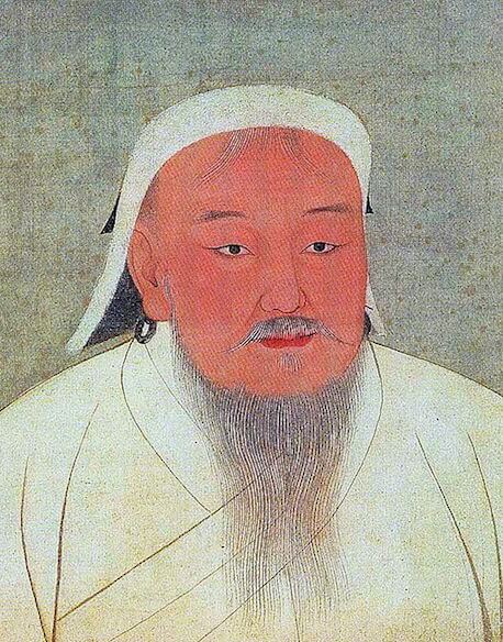 14th-century depiction of Genghis Khan
