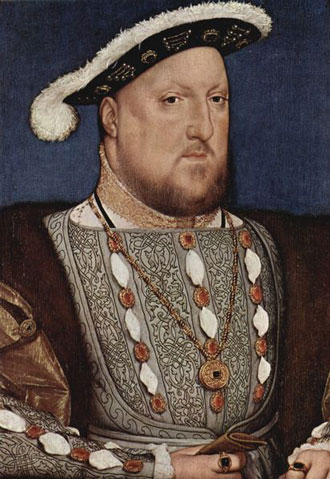 Portrait of Henry VIII by Hans Holbein (1536)