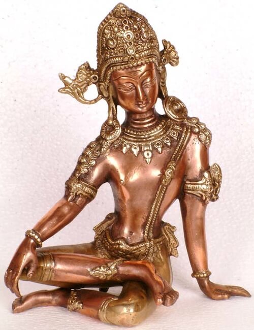 Brass statue of Indra