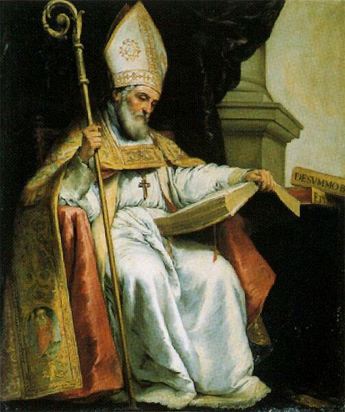 Depiction of Isidore of Seville by Bartolomé Esteban Murillo (1655)