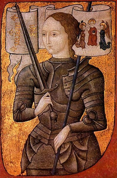 Depiction of Joan of Arc by Martin Lefranc (1450)