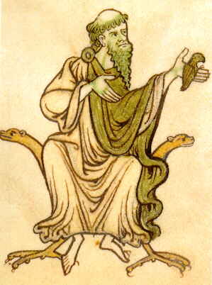 9th- or 10th-century depiction of Saint Caoimhín of Glendalough
