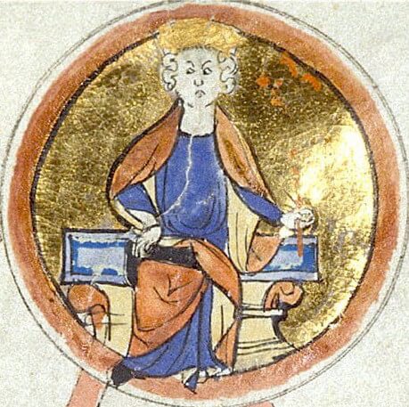 13th-century miniature depicting Knut the Great