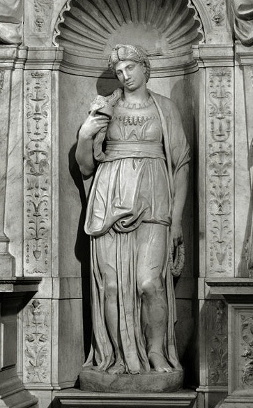 Sculpture of the biblical Leah by Michelangelo (1545)