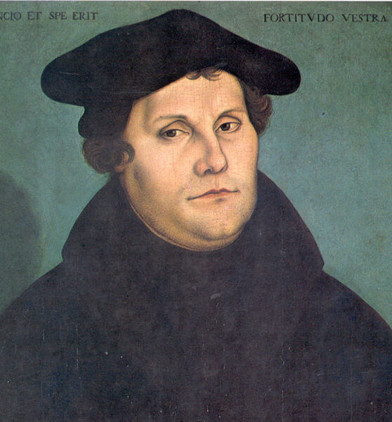 Depiction of Martin Luther by Lucas Cranach the Elder (1533)