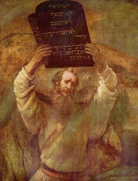 Depiction of Moses by Rembrandt (1659)