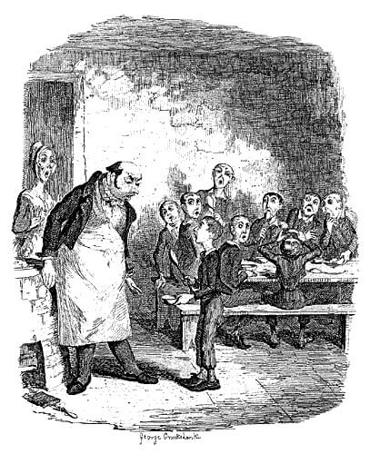 Depiction of Oliver Twist (1837)