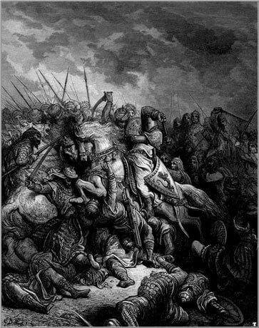 Richard I of England at the Battle of Arsuf, by Gustave Doré (1875)