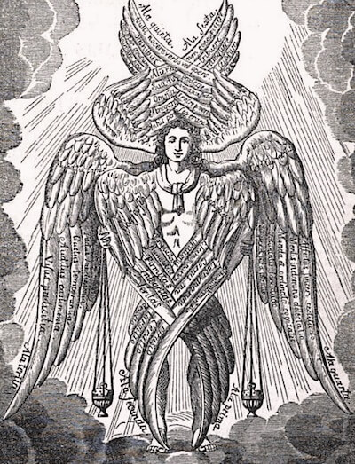 Depiction of a seraph from book 210 of the Patrologia Latina