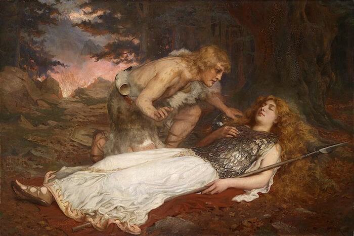 Siegfried and Brunnhilde by Charles Ernest Butler (1909)