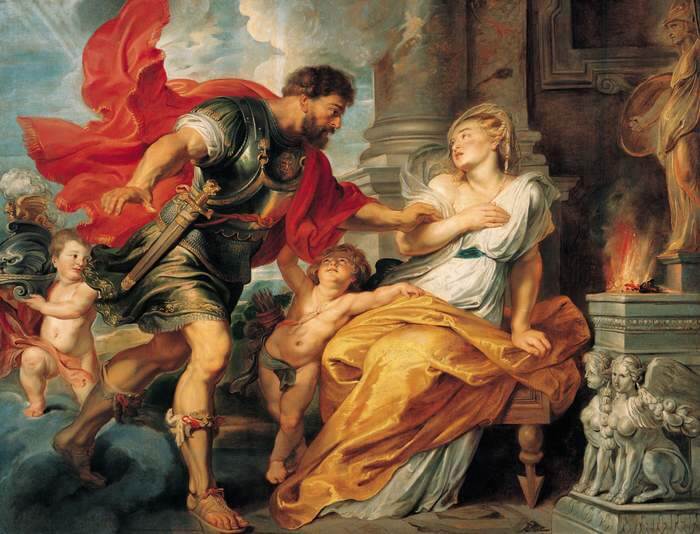 Mars and Rhea Silvia by Peter Paul Rubens (1617)