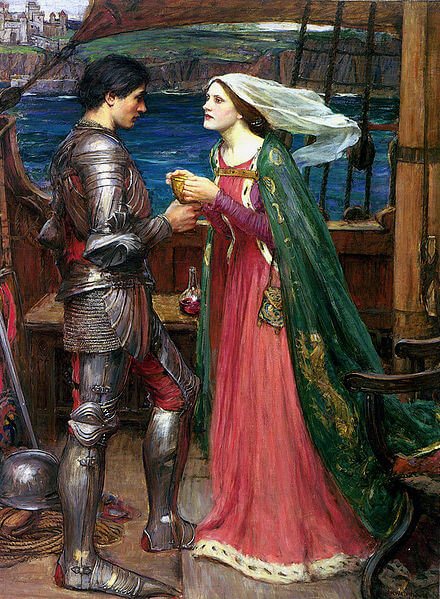 Tristan and Isolde by John William Waterhouse (1916)