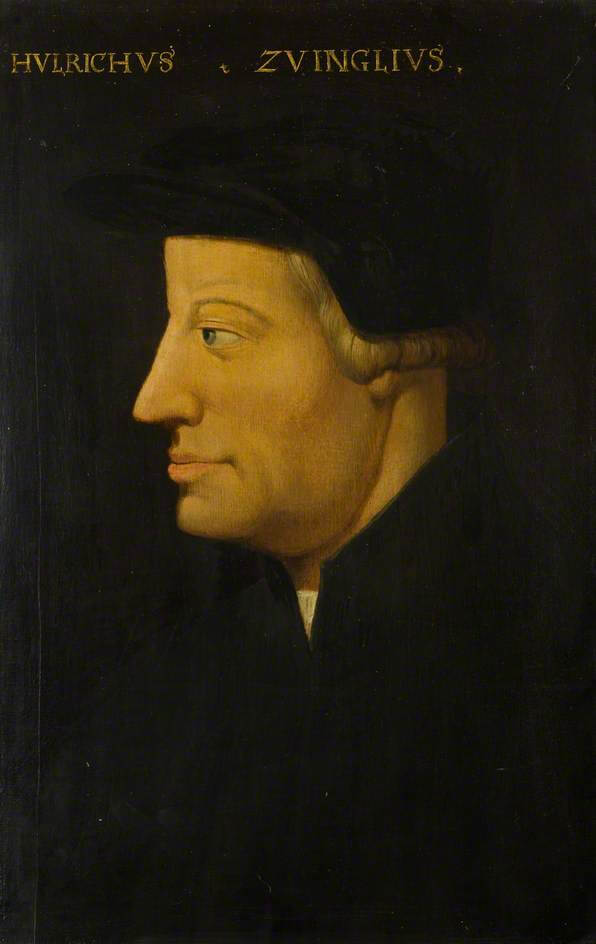 Painting of Ulrich Zwingli from the 16th century