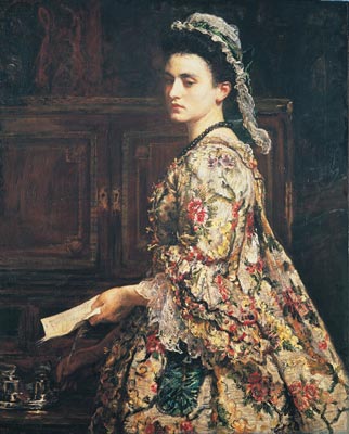Depiction of Esther Vanhomrigh by John Everett Millais (1868)