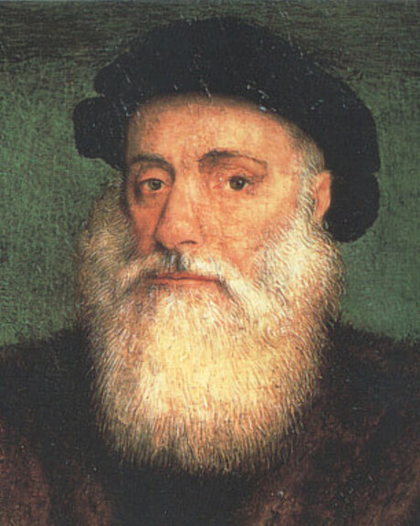 Portrait of Vasco da Gama by Gregório Lopes (1524)