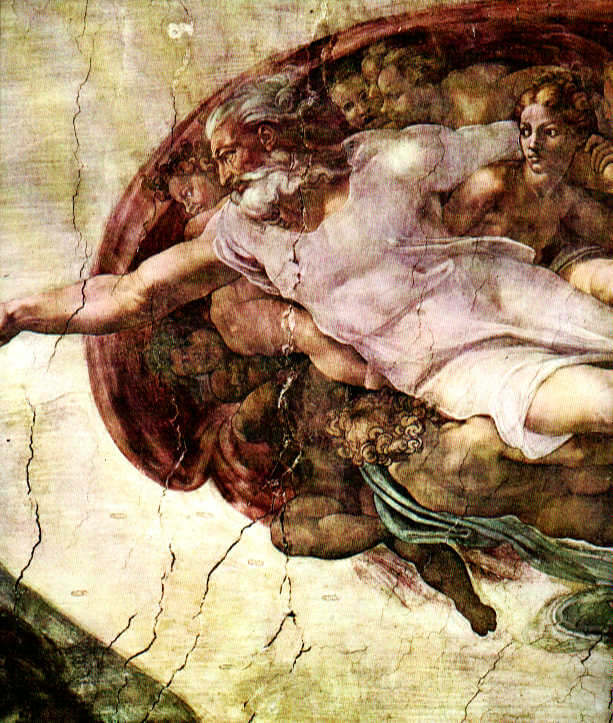 Depiction of God by Michelangelo, from the ceiling of the Sistine Chapel
