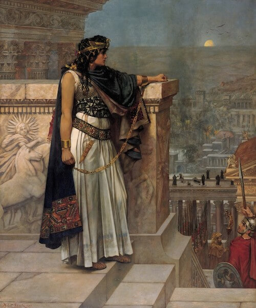 Queen Zenobia's Last Look Upon Palmyra by Herbert Schmalz (1888)