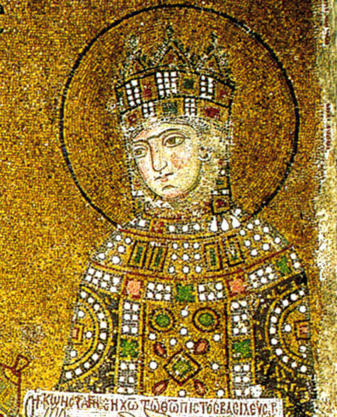 Byzantine empress Zoe, from a mosaic in Hagia Sophia