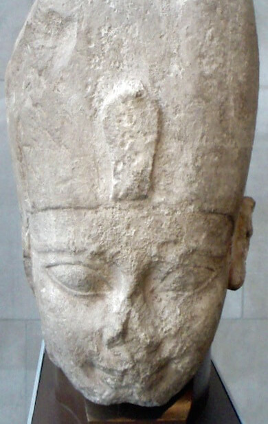 Head from a statue of pharaoh Ahmose I