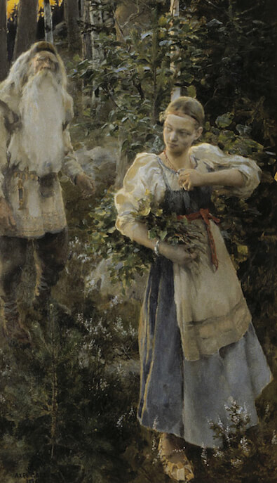 Detail from the Aino Triptych by Akseli Gallen-Kallela (1891)