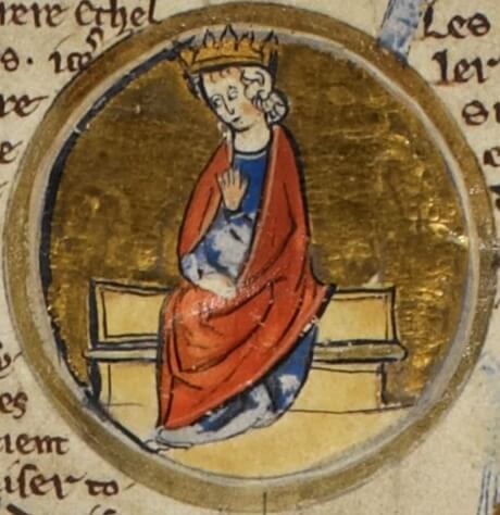 Alfred the Great in a 13th-century miniature