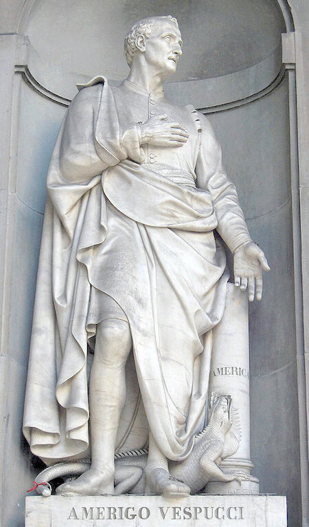 Statue of Amerigo Vespucci in Florence