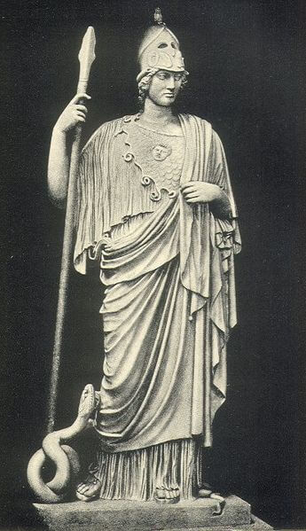 Sculpture of the goddess Athena