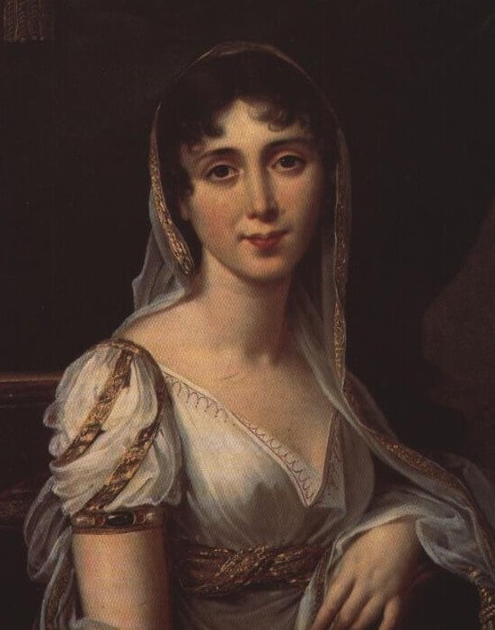 Portrait of Swedish queen Désirée Clary by Robert Lefèvre (1807)