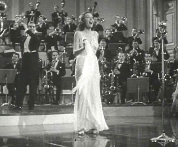 Ethel Merman in the movie 'Alexander's Ragtime Band' (1938)