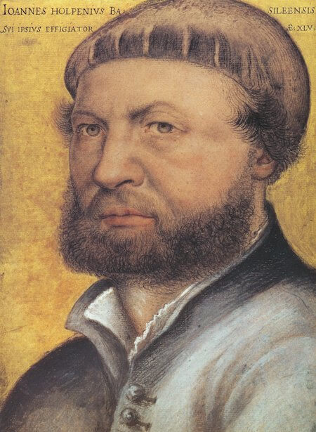 Self portrait of Hans Holbein (1543)