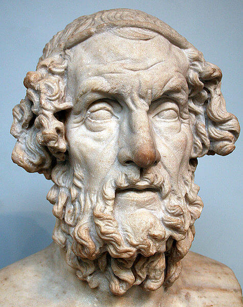 Bust of Homer, from the 2nd century BC