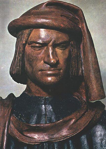 Bust of Lorenzo de Medici by Verrocchio (1480)