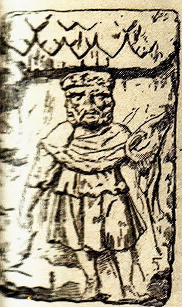 Engraving of Lugus found in Paris