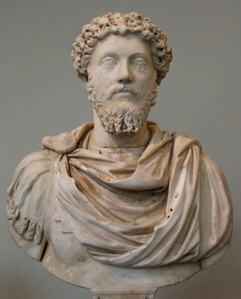 Bust of emperor Marcus Aurelius