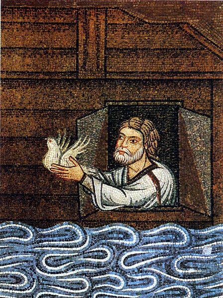 Mosaic depicting Noah, from Saint Mark's Basilica