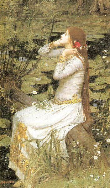 Depiction of Shakespeare's Ophelia by John William Waterhouse (1894)