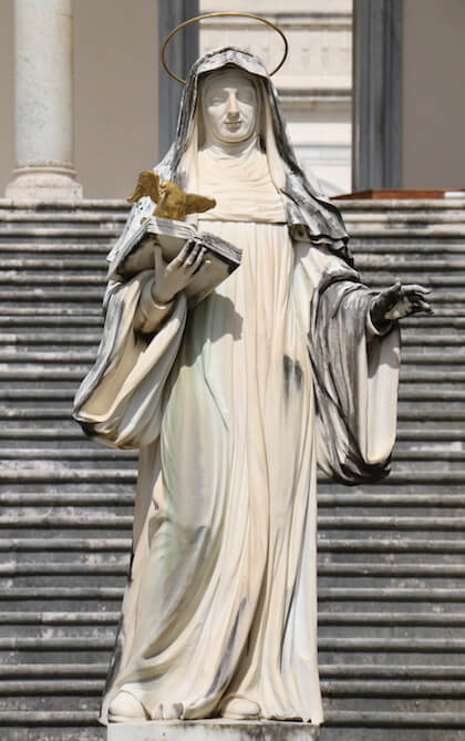 Statue of Saint Scholastica