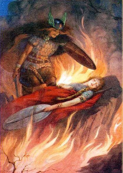 Sigurd and Brunhild by Harry George Theaker (1920)