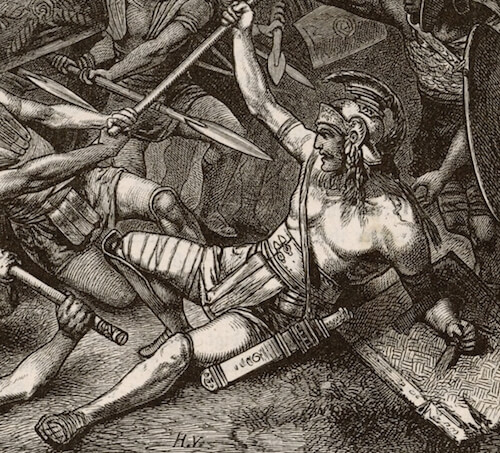 Detail from The Death of Spartacus by Hermann Vogel (1882)