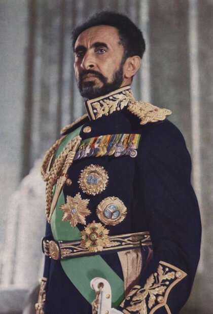 Haile Selassie I of Ethiopia (born Tafari Makonnen) in c. 1971