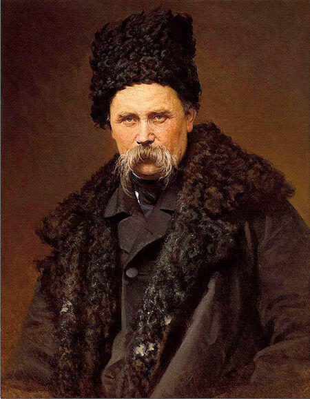 Portrait of Taras Shevchenko by Ivan Kramskoi (c. 1871)