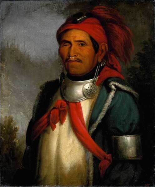 Portrait of Tenskwatawa by Charles Bird King (1820)