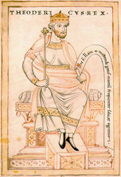 Depiction of Theodoric the Great