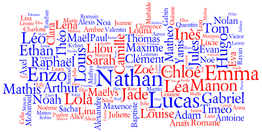 Popular Names in France 2010 - Behind the Name